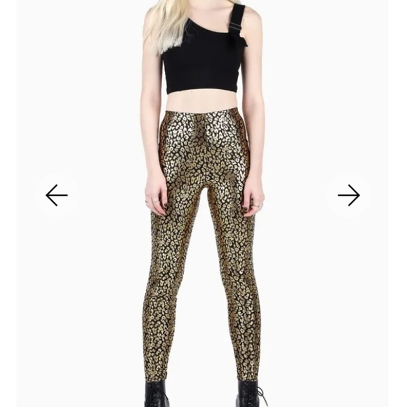 BLACKMILK Cheetah Gold High Waisted Leggings - Limited Edition! - Picture 11 of 12
